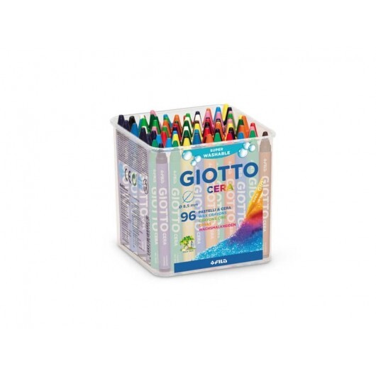 Pastelli a cera GIOTTO Cera assortiti  barattolo da 96 - 523600