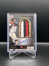 🔥2024 Topps Museum Collection OZZIE ALBIES Jumbo Patch Auto 🔥/5 GAME USED