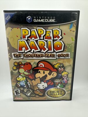 Paper Mario Thousand Year Door GameCube CIB Complete In Box Tested Clean