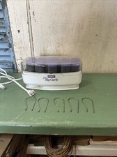 Conair More Big Curls Used 5 Clips 12 Flocked Hot Rollers CHV12N Purple Pageant