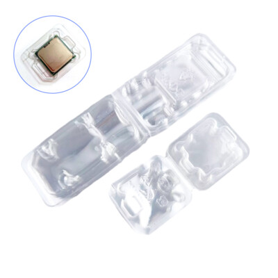 10pcs Storage Clamshell Case CPU 775 1155 AMD Protect Box For Intel IC Chips^^i