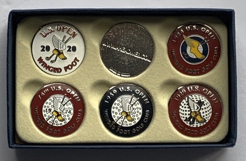 2020 U.S. Open golf ball markers winged foot 6 pack bryson dechambeau wins new - Picture 3 of 12