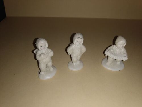 Department 56 Dept Snowbabies #7630-9 Dancing To a Tune Miniature Pewter Figures - Picture 1 of 5
