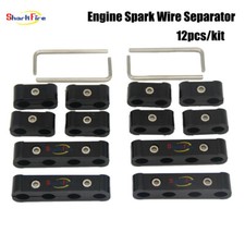 Wire Separator Spark Plug Electrical Wire Divider Aluminum Black For 89 10mm