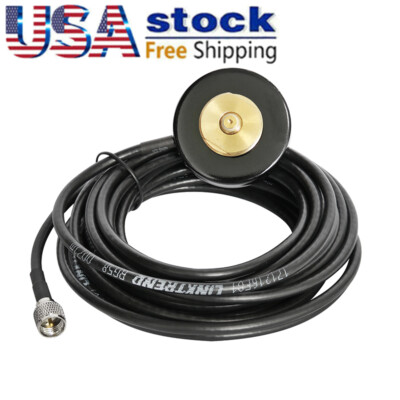 Lot1 NMO Magnet Mount Base Mini-UHF Plug  With RG-58 cable for mobile radio