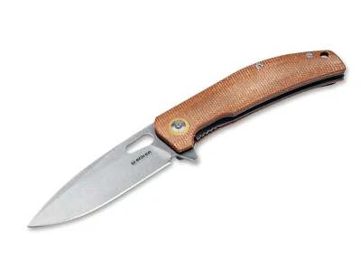 MAGNUM Toxicofera Taschenmesser 440A Micarta Flipper Liner Lock Braun 01SC005 - Bild 1 von 4