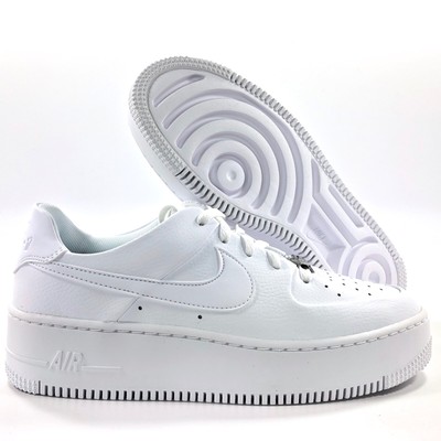 Nike W AF1 Sage Low Air Force 1 Triple White AR5339-100 Women's 8.5-12 |  eBay