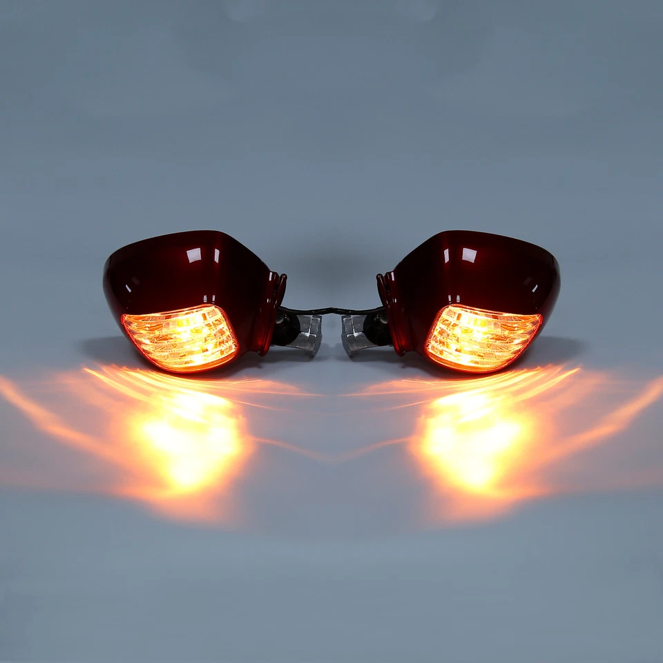 Par de espejos retrovisores con señal de giro aptos para Honda Goldwing GL1800 2001-2017 Foto 4 de 4