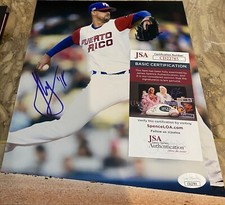 Jorge Lopez Signed Autographed 8x10 Photo Puerto Rico Washington Nationals JSA N