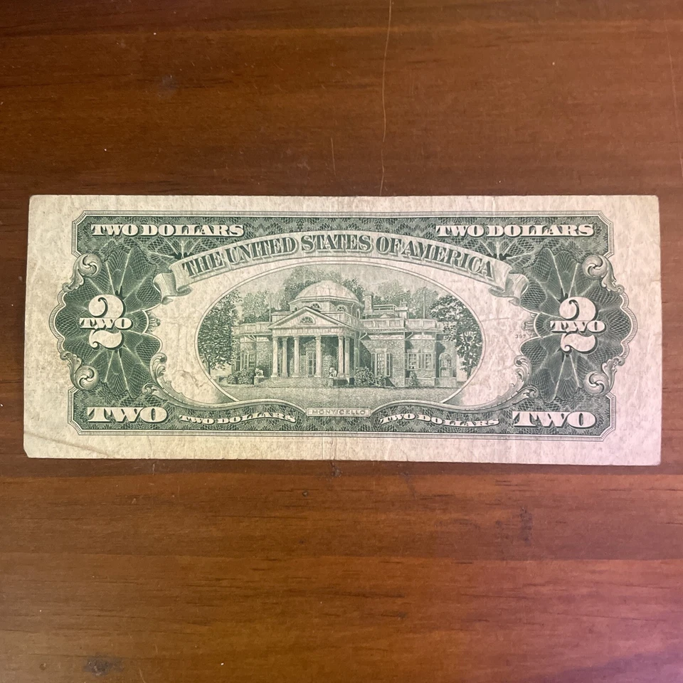 1953 Series $2 Dollar Bill Red Seal - Image 2 of 2