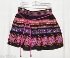 Justice Girls Skirt / Skort - Aztec Floral - Multi-Color - Size 14 - Fully Lined