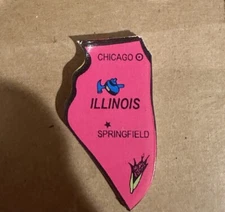 Illinois REPLACEMENT STATE Small World Toys Wooden U.S.A. Map 1994 Puzzle