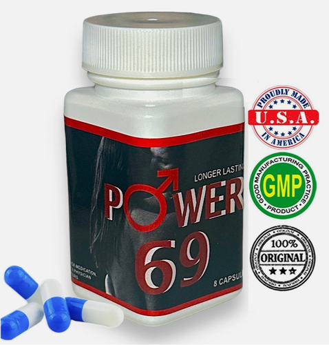 POWER GROW MEN ENLARGEMENT SUPPLEMENT PILLS NATURAL LONGER HARDER STAMINA 8 CAPS
