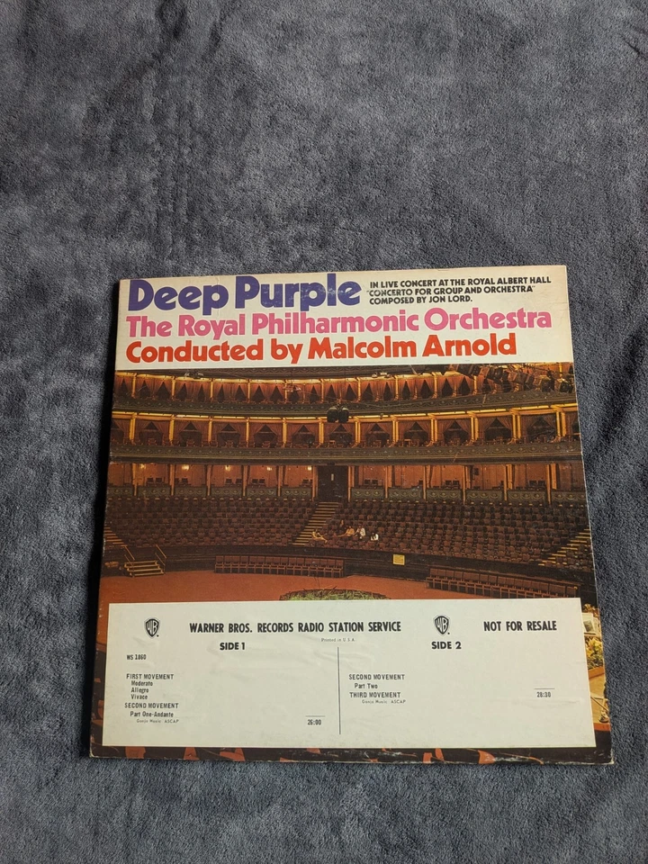 **Original WLP Pressing* Deep Purple  "The Royal Philharmonic Orchestra" (1970)  - Image 2 of 4