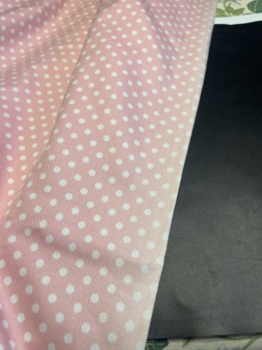 Pottery Barn Pink Polka Dot Curtain Drapes Blackout 44x84” per Panel 2pc Set - Picture 5 of 14