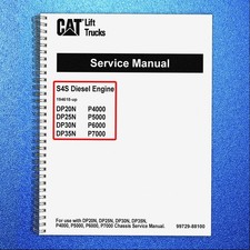 Mitsubishi Cat S4s Diesel Engine Service Manual Dp20n Dp35n P4000-7000 - Binding