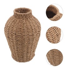 Woven Vase: Handmade Small Vase Country Flower Container for Dried Flower