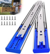 14 Inch 200lbs Soft Close Heavy Duty Drawer Slides, Side Mount Rails Full Extens