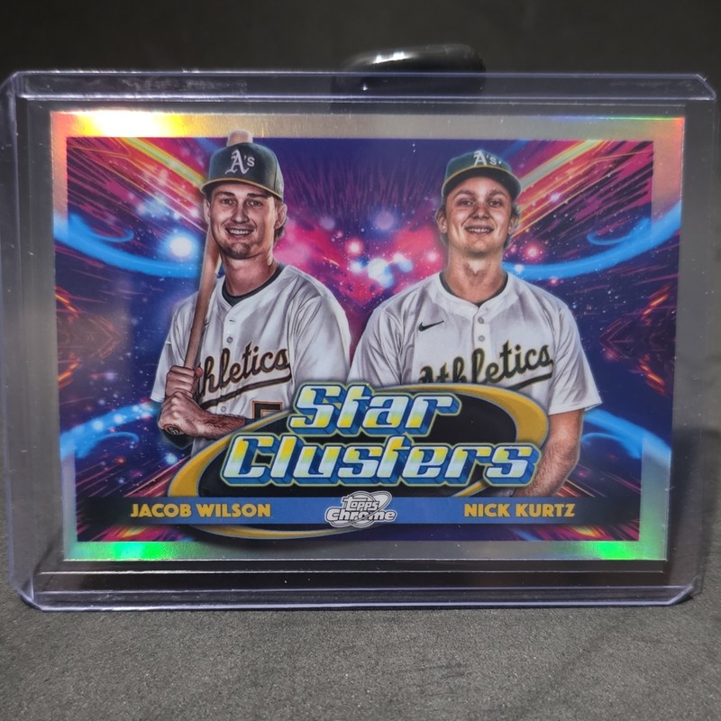 Topps Cosmic Chrome 2025 Star Clusters Jacob Wilson Nick Kurtz #DSC-6