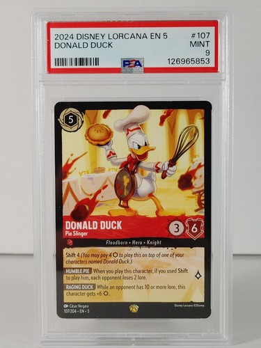 Donald Duck - Pie Slinger graded PSA 9 for sale on eBay