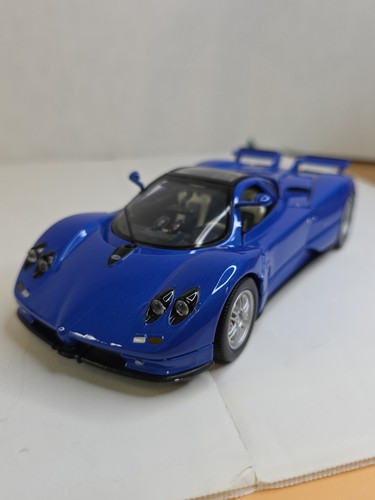 MotorMax Pagani Zonda C12 splendido modellino auto blu 1/24 pressofuso modello 73272
