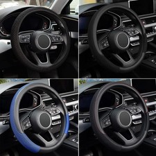 Car Steering Wheel Cover No-slip Silk Leather Breathable Soft 15 For Toyota