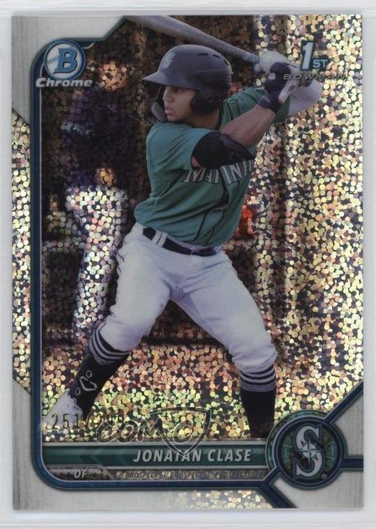 2022 Bowman Chrome Prospects Speckle Refractor /299 Jonatan Clase #BCP-118 1pz3