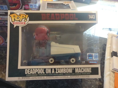 POP! RIDES DEADPOOL ON A ZAMBONI MACHINE #1443 2024 NYCC EXCLUSIVE FUNKO POP!