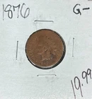 1876 INDIAN HEAD CENT~ GOOD- ~NICE COIN~