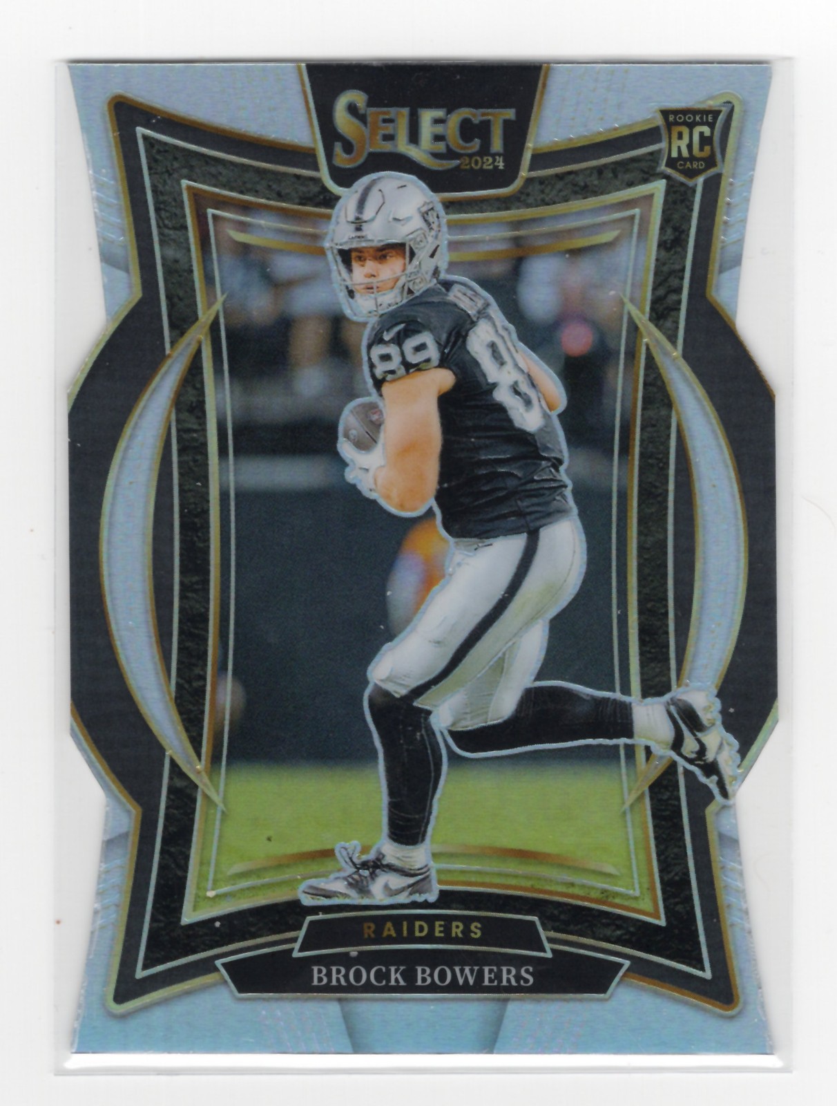 2024 Panini Select #31 Brock Bowers Silver Prizm Die Cut