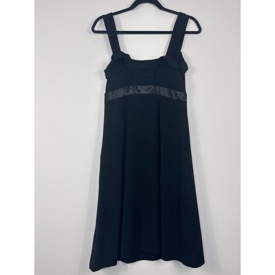 Essentials by A.B.S Formal Dress Women's 6 Black Stretch Side Zip Cocktail