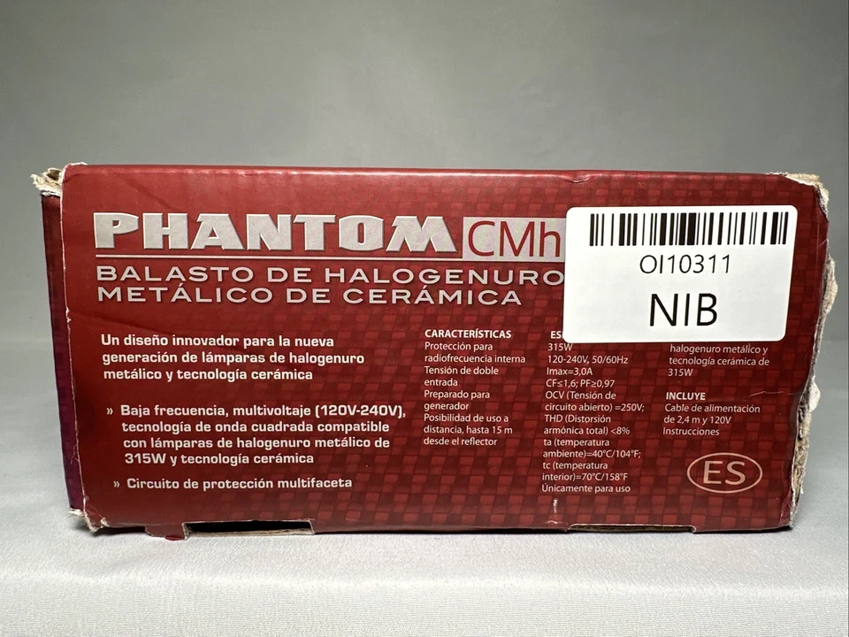 Phantom II CMh Ceramic Metal Halide Digital Ballast, 315W, 120V/240V - NEW! - Image 3 of 4
