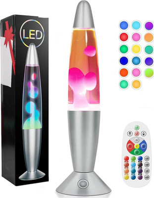 Liquid Motion Lamp with Remote 17 Colors Changing, 13.5 Inch Magma Motion Lamp f