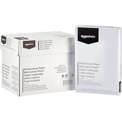 Amazon Basics Mehrzweck Kopierer Papier, A4 80 GSM, 2500 Stück (Packung