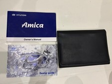 Hyundai Amica cdx Owners Manual Book leather Wallet 2006-2009 Genuine