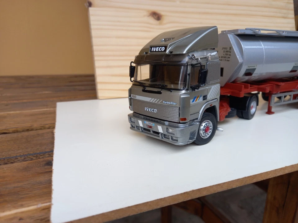camion truck lkw 1/43 iveco 190 48 turbostar n0 old cars fiat gila 682 690 code3 - Immagine 2 di 4