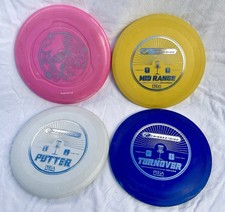 Wham-O Frisbee Disc Golf Starter Set Of 4 Putter Mid-Range Turnover DG Discs // 