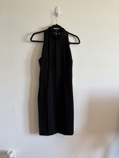 Elie Tahari Black Mock Neck Sheath Dress Size 12