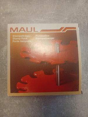 MAUL Stempelträger / Stempelhalter aus Metall  Schwarz  Ordnung für Schreibtisch