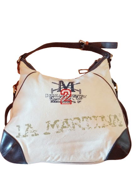 SAOLA borsa donna a mano La Martina in tela