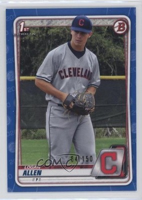 2020 Bowman Draft Blue Border 64/150 Logan Allen #BD-51 03j5