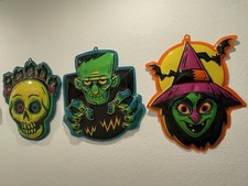 Hyde Eek Vacuform Witch Monster Skull Halloween Retro Hanging Set Target 2025
