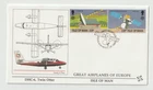 14/4/1988 Isle of Man FDC - Great Airplanes of Europe - DHC-6, Twin Otter
