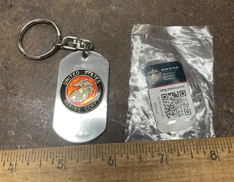 US Marine Corps – Stainless Steel Dog Tag Key Ring