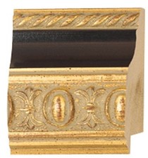 Picture Frame Moulding Wood 18Ft Bundle - Traditional Gold Finish - 2.5" Width