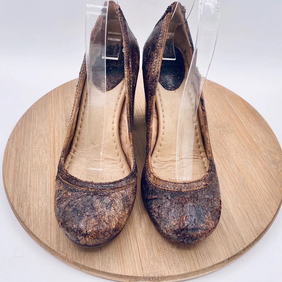 Zapatos de tacón Frye Carson para mujer 7,5 marrón cuero envejecido Western Foto 2 de 4