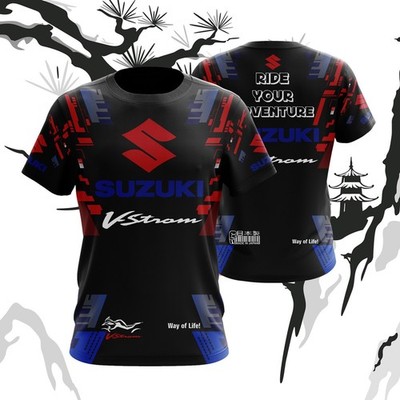 Suzuki V-Strom T-shirt / Motorcycle Graphic Design Tee / Moto Biker Rider