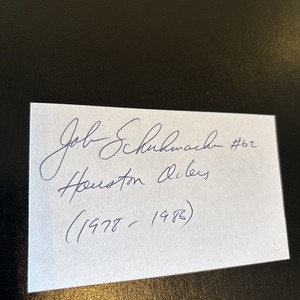 John Schuhmacher (USC ‘77 All-Pac 10) G/T, ‘78-85 Houston Oilers, signed in 2004