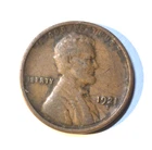 1921 S Lincoln Wheat Cent, Penny Fine Condition