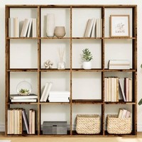BüCherregal Altholz-Optik 137,5X29X137,5 Cm Holzwerkstoff